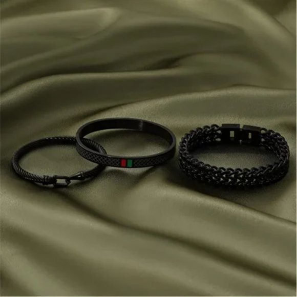 Stainless Steel Bracelets for Men, Gold Bracelets for Men, Imperial Crown Mens - Picture 2 of 5